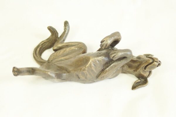 bronze resin Rolling Dog