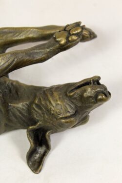 bronze resin Rolling Dog, medium