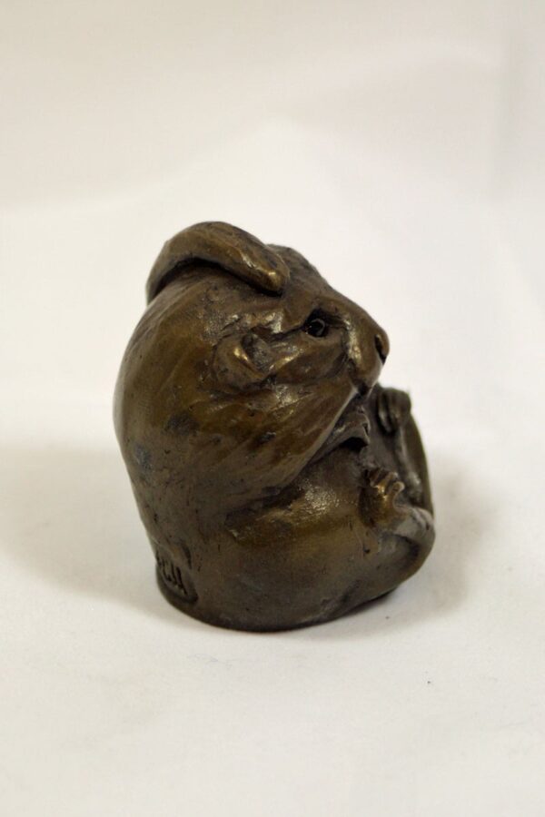 bronze resin Dormouse with open eyes