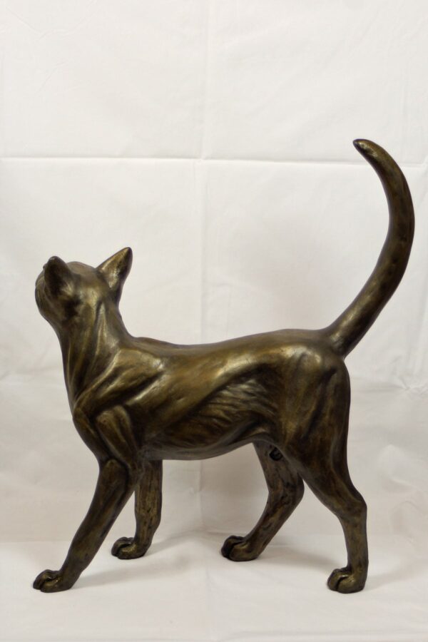 bronze resin Happy Cat